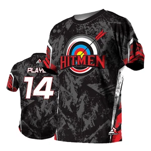 INDIVIDUELLES T-Shirt Trikot personalisiert Name Nummer Team - Hitmen - Bogenschießen Trikot - Bild 1 von 7