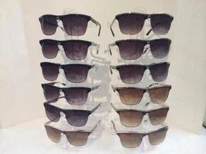 E1019 VINTAGE MEN'S METAL SUNGLASSES Wholesale 12 Pair - Picture 1 of 4