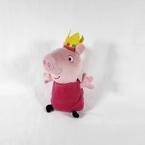 Peppa Pig Princess With Oink Sounds Plush With Crown 8" Stuffed Animal VIDEO - Picture 1 of 6