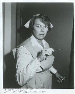 Vanessa Brown Autograph Signed Photo Actress The Twilight Zone Perry Mason