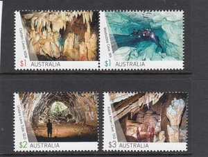 AUSTRALIA 2017 - Juego de 4 diseño de cuevas australianas MNH - Valor nominal $7. - Imagen 1 de 1