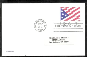 US SC # UX153 Old Glory FDC. No Cachet - Picture 1 of 1