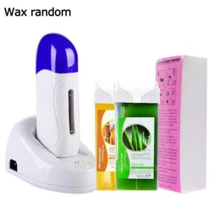 Depilatory Roll On Wax  Kit Heater Rollers Waxing Cartridge Epilator Hair - Picture 1 of 13