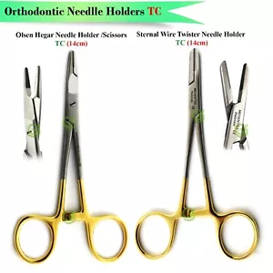 Dental Surgical Needle Holder Clamps Orthopedic Wire Twisting Needle Driver TC - Picture 1 of 4