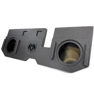 Mega Bass Dodge Ram Crew Cab 02-18 2x10 Inch Subwoofer Box Sub Enclosure Ported - Picture 1 of 11