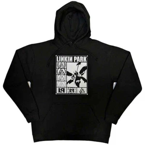 Linkin Park - Logotipos Rectángulo - Sudadera con Capucha Pullover Negra - Imagen 1 de 1
