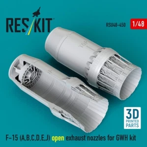 Reskit RSU48-0450 1:48 F-15 (A, B, C, D, E, J) offene Auspuffdüsen für GWH Bausatz - Bild 1 von 2