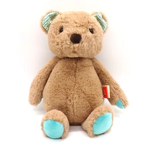 Oso de peluche B Softies bebé peluche marrón azul bolsa de frijoles relleno 11" juguete de peluche 2019 - Imagen 1 de 7