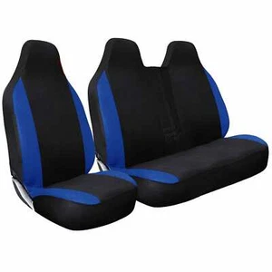 FORD TRANSIT TRANSPORTER VIVARO PREMIER RACING BLUE FABRIC VAN SEAT COVERS 2-1 - Picture 1 of 1