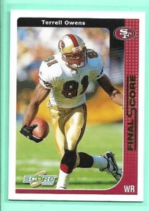 Terrell Owens 2002 Score Final #56/100 San Francisco 49ers Card #201 - Picture 1 of 2
