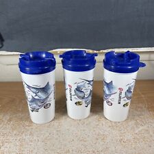 VTG Bass Pro Shops Picnic and Tailgater Set 3 Piece Mug Set Drink Cups with Lids