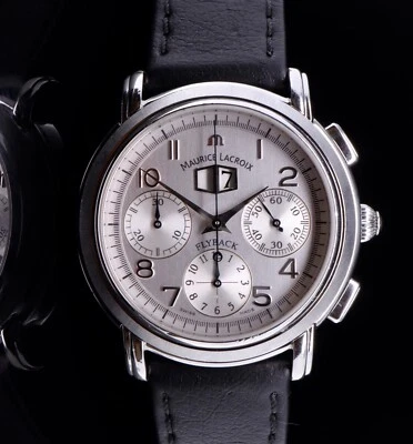 Auth. Maurice Lacroix Masterpiece Flyback Chronograph Steel 40mm Watch MP6098 - Image 1 of 4