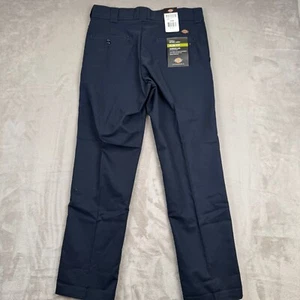 Dickies Flex Mens Twill Work Pant Slim Fit Tapered Leg 33x29 (31x30) Blue NWT - Picture 1 of 7