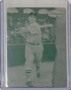 1/1 JOHNNY PESKY 1994 TED WILLIAMS CARD #5 PRINTING PLATE BOSTON RED SOX 1 OF 1