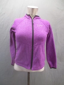 Columbia Size M (10-12) Girls Purple Full Zip Pocket Fleece Athletic Jacket 423 - Picture 1 of 9
