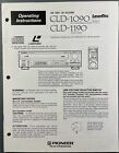 PIONEER CLD-1090/CLD-1190 LASERDISC PLAYER ORIGINAL OPERATING INSTRUCTION MANUAL