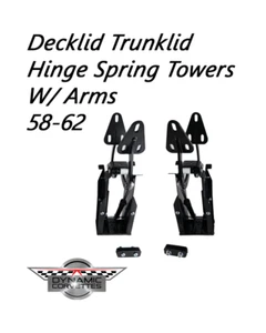 58-62 Corvette - Custom Decklid Trunklid Hinge Spring Towers With Arms - Picture 1 of 4