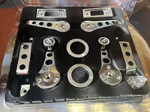 CLASSIC MIni Logo Chrome INTERIOR DOOR HANDLE SET 10 PIECE New Item - Picture 1 of 2