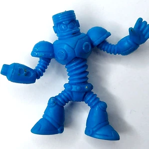 Mega Man Rockman 1.5" Spring Man Dark Blue Rubber Keshi Mini Figure Bandai - Picture 1 of 3