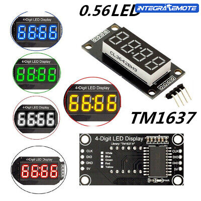 0.56  RGB 4-Bits Digital LED Module TM1637 Clock Tube Display For Arduino • 1.92€