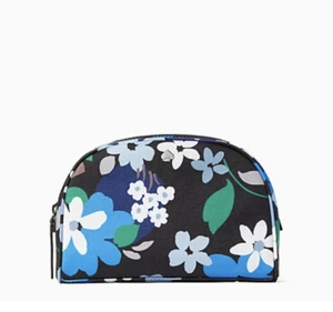 ๐ธ Custodia cosmetica nuova con etichette Kate Spade New York Jae Medium Dome WLR00501 nera multi - Foto 1 di 3