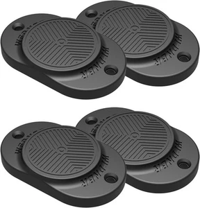 Porta Pistola Magnetico Rivestito in Gomma 30Lbs Supporto Magnetico per Nero Confezione da 4  - Foto 1 di 6