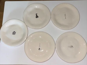 Rae Dunn By MAGENTA * 5 Round Dimpled Appetizer/ Dessert Plates* 6" - Picture 1 of 7