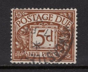 1931 5d BROWNISH CINNAMON KGV WMK PORTO FÄLLIG V.F GEBRAUCHT SG D16 - Bild 1 von 1