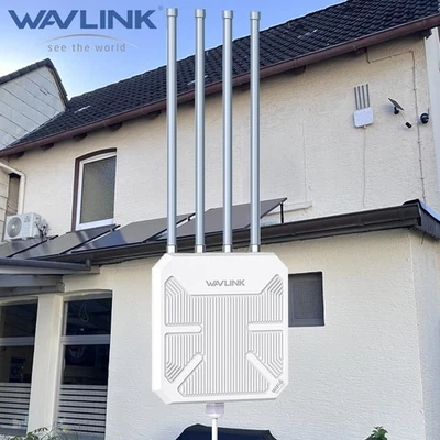WAVLINK Long Range Outdoor WiFi 6 Mesh WLAN Repeater AX1800 Dual Band Router with PoE