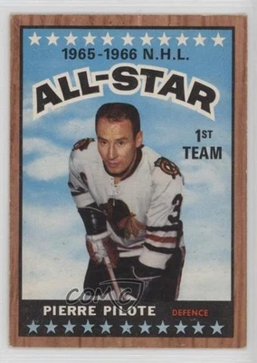 1966-67 Topps Pierre Pilote #123 HOF - Image 1 of 2