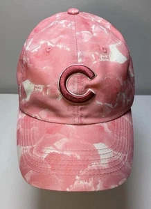 Chicago Cubs Pink Camo Baseball Hat Cap Adjustable Women's Strapback MLB - Picture 1 of 9