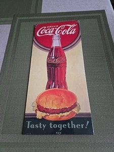 Vintage 1991 Karton Coca-Cola "Tasty together!" Burger & a Coke Versiegelte Packung. - Bild 1 von 9