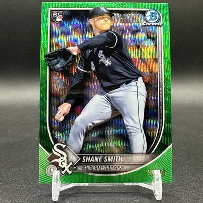 Shane Smith 2025 Bowman Chrome Green Wave Refractor /99 RC Chicago White Sox #52 - Image 1 of 2