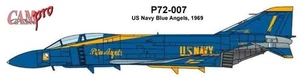 OOP, CAM PRO DECAL, P72-007, 1/72 SCALE, F-4J PHANTOM, BLUE ANGELS, 1969 - Bild 1 von 4