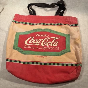 Vintage Coca Cola Tasche gebraucht datiert 1991 lecker und erfrischend - Bild 1 von 11