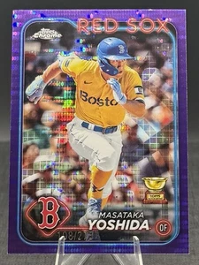 2024 Topps Chrome Purple Sonar Refractor #63 Masataka Yoshida /275 Red Sox - Picture 1 of 2