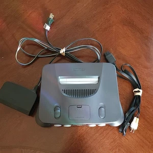 Nintendo 64 N64 Console NUS-001(USA) w/ Power Adapter, AV Cord Tested - Picture 1 of 11