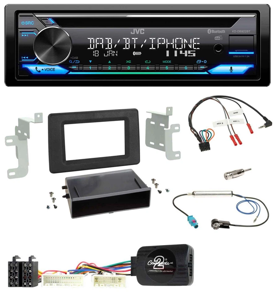 JVC Bluetooth Lenkrad USB DAB CD Autoradio für Renault Master ab 2019 - Bild 1 von 4
