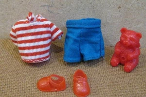 Kelly LIL TOMMY BOY Happy Family Friend CLOTHES~NAUTICAL STRIPE TOP SHORTS SHOE - Picture 1 of 1