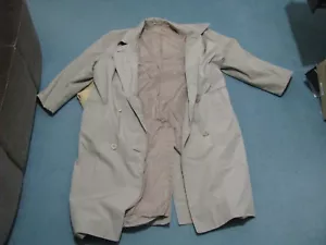 POPELINE MANTEL DAMEN HANDARBEIT VON SCHNEIDERMEISTER GR 38 MOD CA 1980 BEIGE - Bild 1 von 3