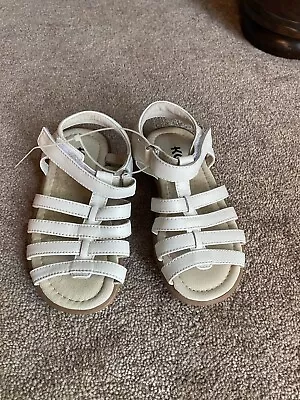 Nuevas Sandalias See Kai Run Cuero Blanco Niña Talla 8.5 Tirantes Foto 1 de 2