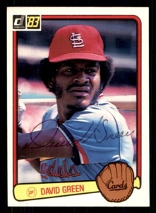 1983 Donruss Baseball #166 David Green Signed Autograph (no COA) *e1 - Picture 1 of 2