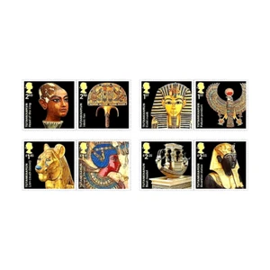 GB 2022 SC 4303-4310 ITEMS FM TOMB OF TUTANKHAMUN MULTI 2nd, 1st, £1.85, & £2.55 - Picture 1 of 9