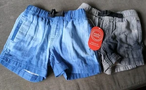 NEW 2 Pack Wonder Nation Boys Size Small 4-5 Buckle Swim Shorts w/pockets - Picture 1 of 5