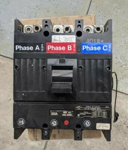 TJJ436350 Molded Case 350A 600V Circuit Breaker 3Pole Line TJJ Circuit - WORKING - Picture 1 of 6