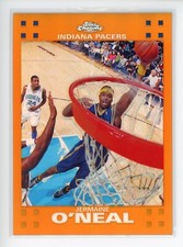 2007-08 Topps Chrome Refractor Orange #7 Jermaine O'Neal Pacers /199