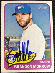 Brandon Morrow Blue Jays 2014 Topps Heritage signierte Autogrammkarte #311 ~ Echtheitszertifikat - Bild 1 von 5