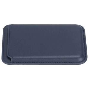 Blue Magnetic Wallet PU Leather Holds Up To 2 Cards Cell Phone Card Holder For M - Picture 1 of 12