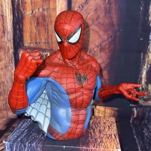 2006 Marvel Spider-Man Büste Coin Bank Sparschwein Monogramm Sammler mit Deckel - Bild 1 von 10