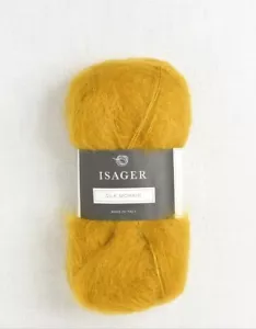 3 Skeins Isager “Ochre” Silk Mohair Yarn - Picture 1 of 6
